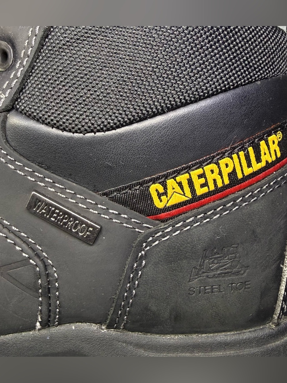 CAT Caterpillar Waterproof Steel Toe Work Boots - Picture 8 of 8